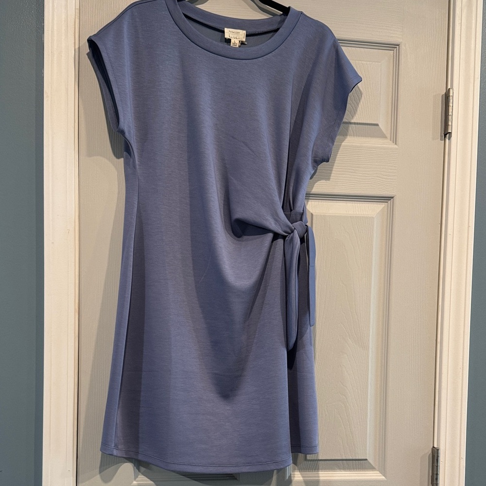 Nicole Miller Blue Tie-Front Women's Dress